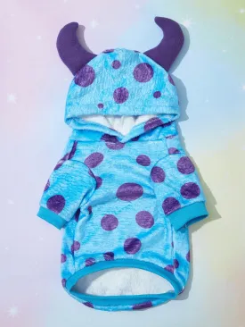 PETSIN 1pc Fabric Cartoon Design Pet Hoodie For Dog And Cat For Cold Weather