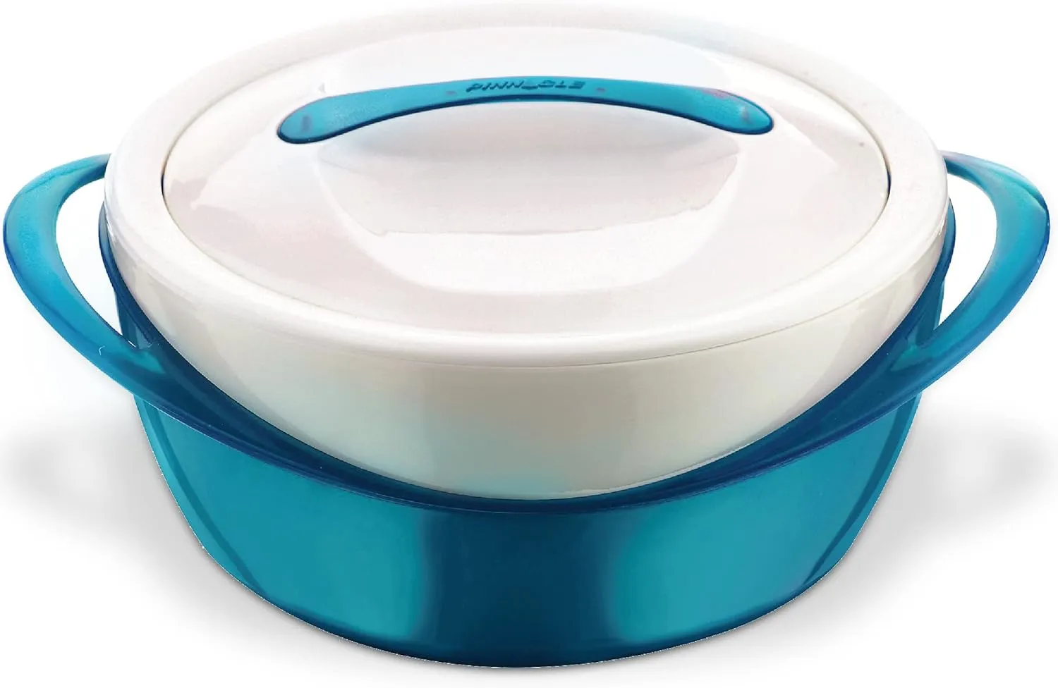 Pinnacle Large Insulated Casserole Dish with Lid 3.6 qt. Elegant Hot Pot Food Warmer/Cooler -Thermal Soup/Salad Serving Bowl Stainless Steel Hot Food ContainerBest Gift Set for Moms, Holidays - Teal