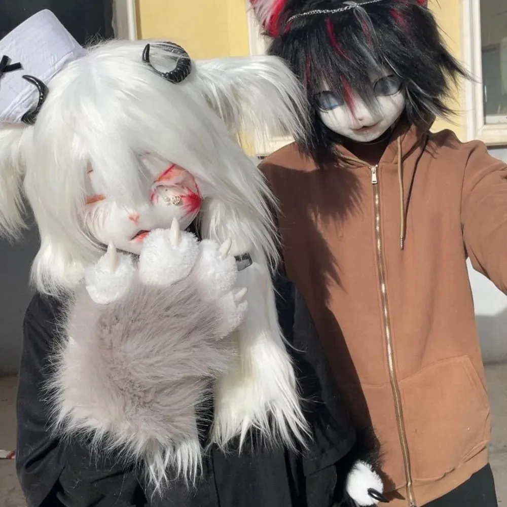 Plush Cat Paw Gloves