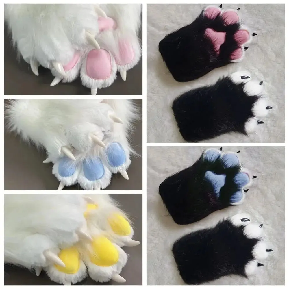 Plush Cat Paw Gloves
