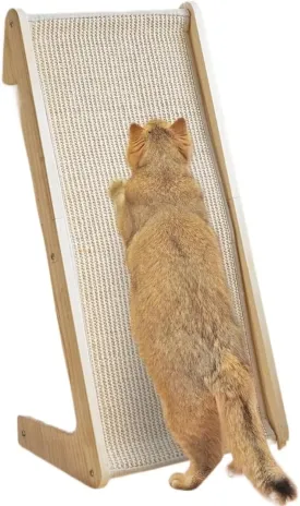 Practical L-Shaped Sisal Cat Scratching Board, Artificial Pet Scratching Board, Suitable for Indoor Pets Suitable for Indoor Pets(Ramp Scratcher)