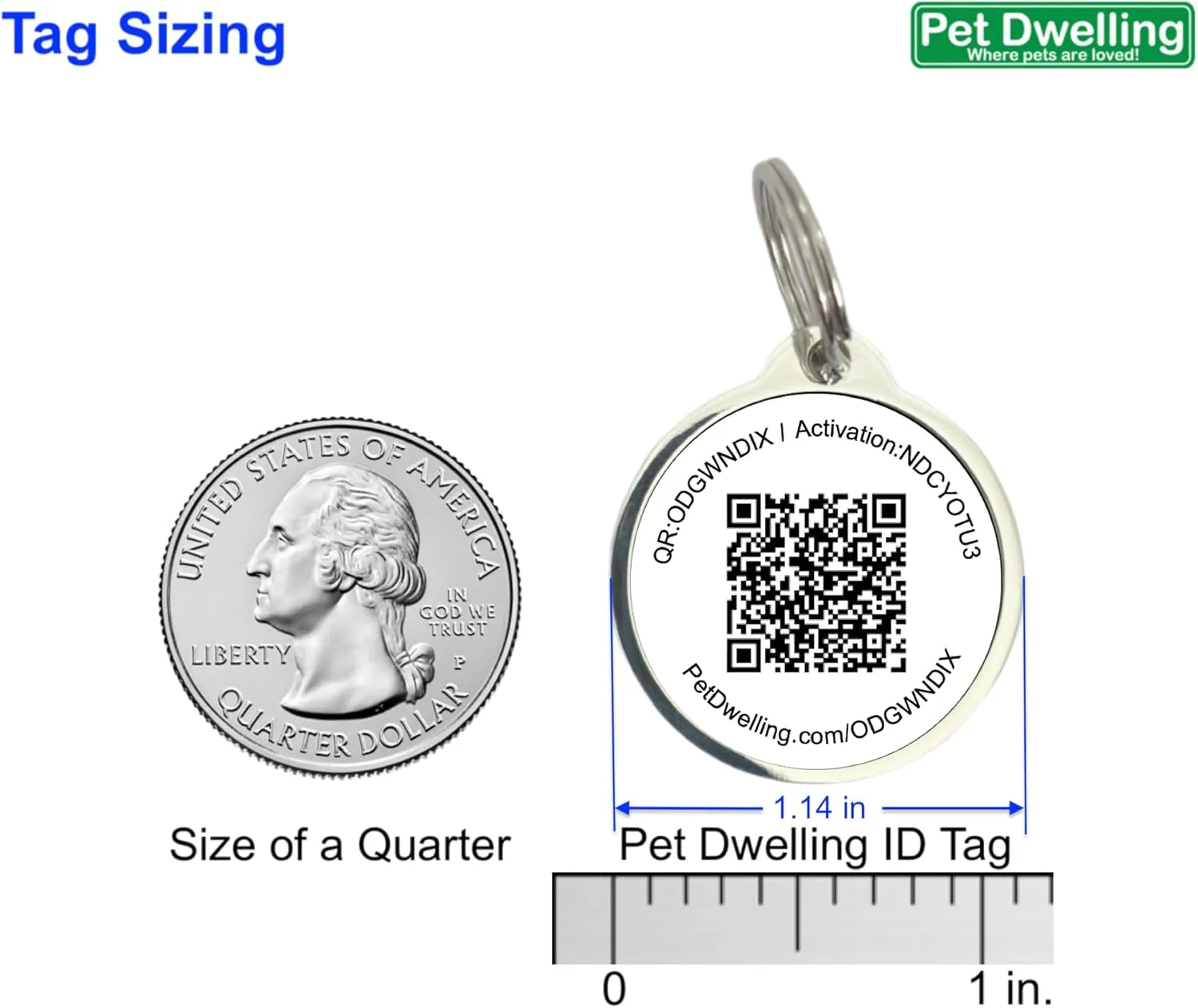 Premium QR Code Pet ID Tags - Dog Tags and Cat Tags, Connect to Online Pet Profile, Receive Instant Scanned Tag Location Email Alert(Rose Gold Black Paw)
