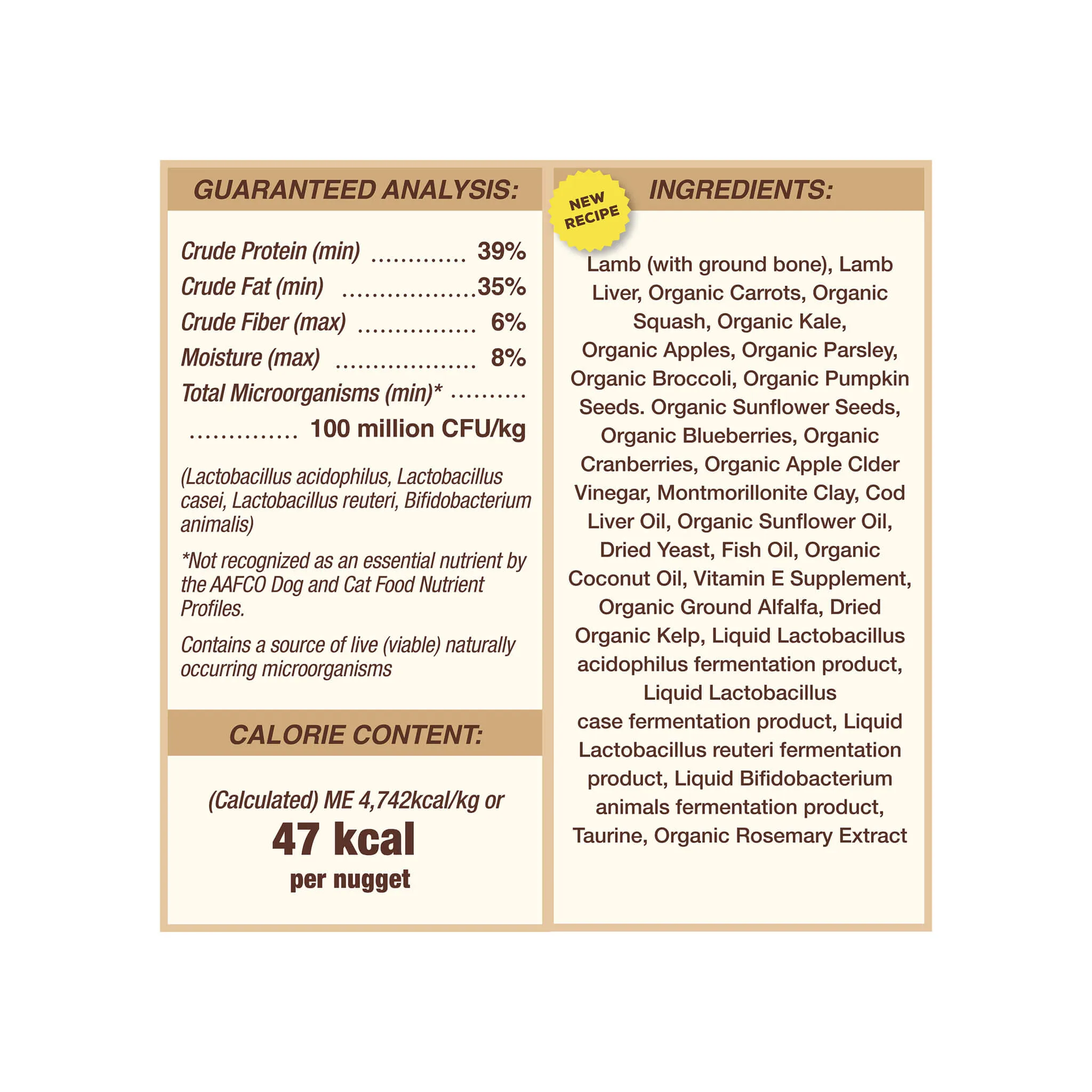 Primal Pet Foods Freeze-Dried Nuggets Dog Food