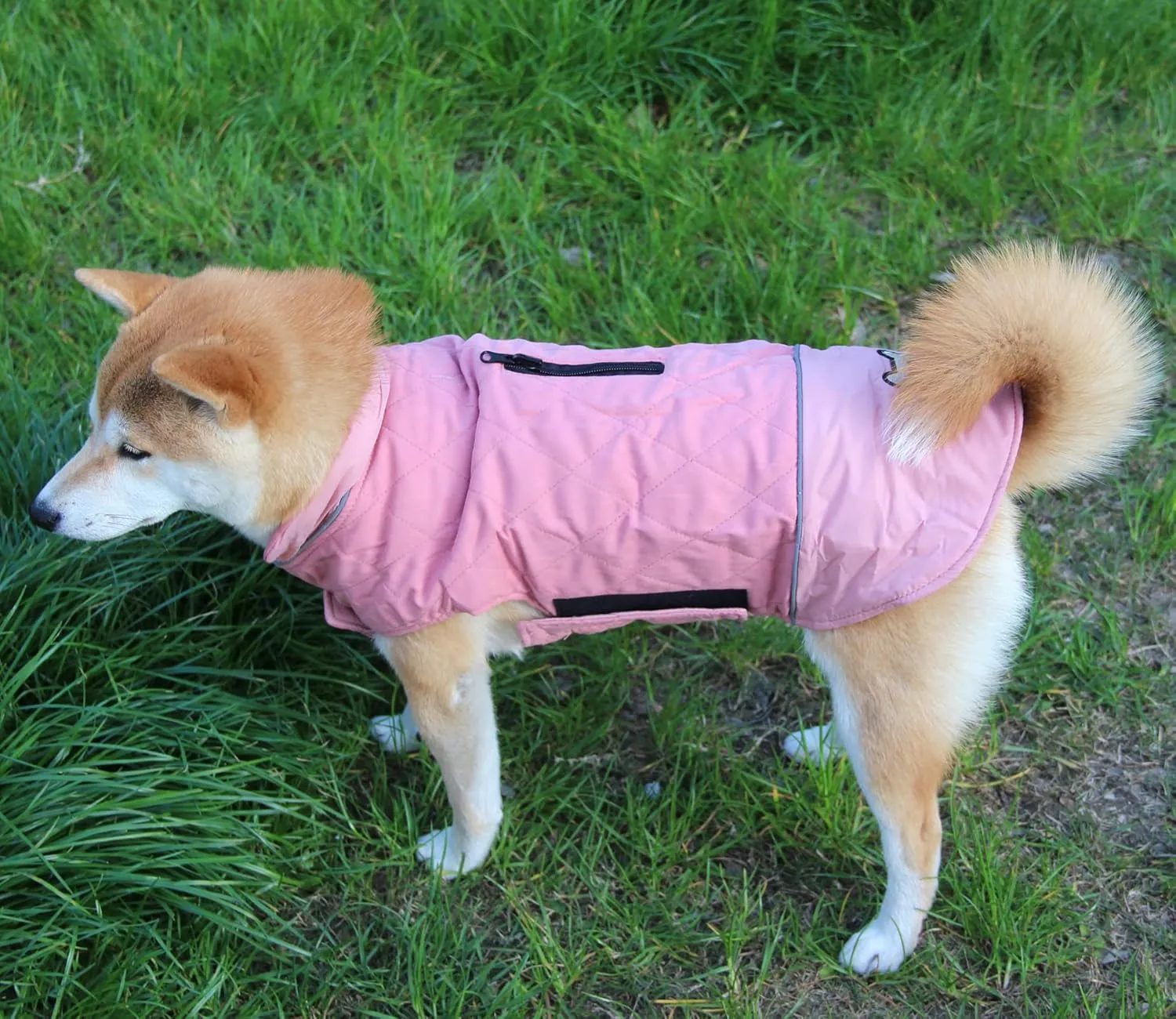 Reversible Dog Coats for Small Dogs Waterproof Warm Puppy Jacket for Cold Winter,Pink XS