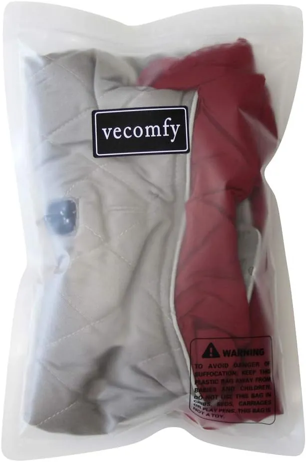 Reversible Dog Coats for Small Dogs Waterproof Warm Puppy Jacket for Cold Winter,Red and Grey XS