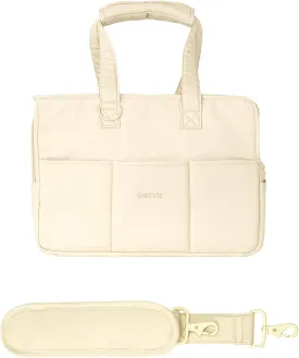 S-Size Bag and Strap ONECUTE Dog Carrier Set for Small Dog with a Shoulder Strap,Beige Bag