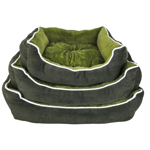 Slumber Green Corduroy Dog Bed