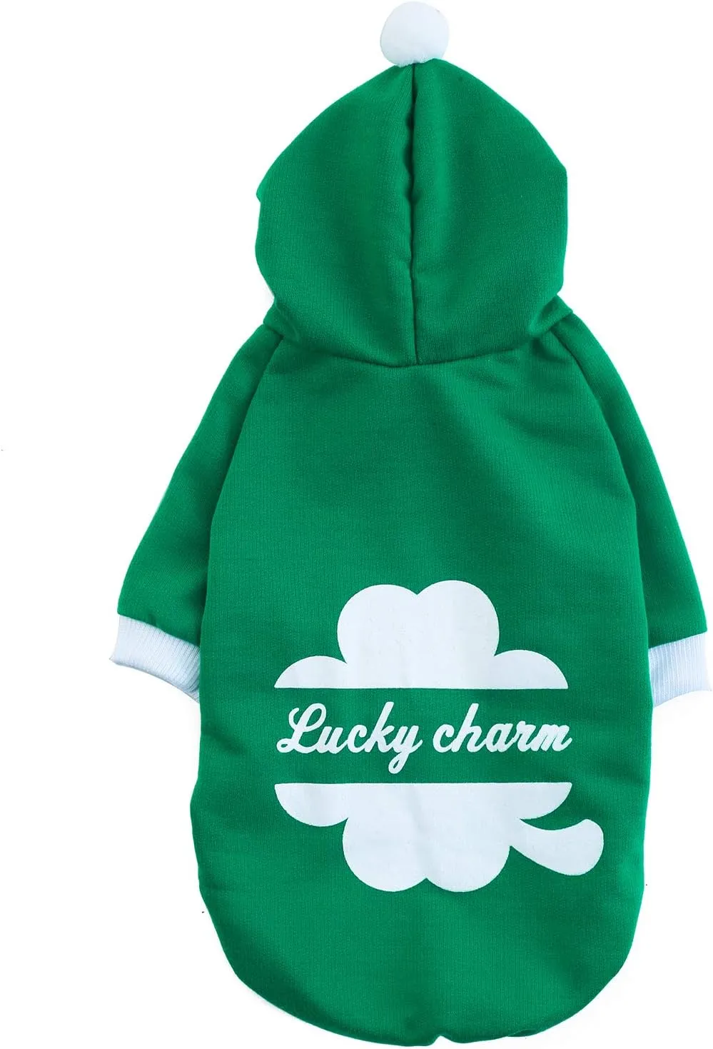 St Patrick's Day Pet Dog Hoodies Funny Lucky Charm Shirt Cute Puppy Costume Clothes for Small Medium Dogs Cats Pets (XL)