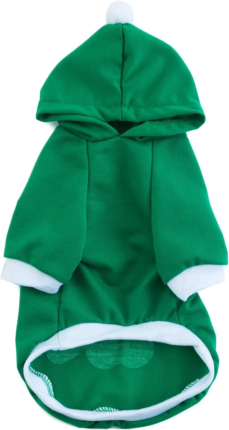 St Patrick's Day Pet Dog Hoodies Funny Lucky Charm Shirt Cute Puppy Costume Clothes for Small Medium Dogs Cats Pets (XL)