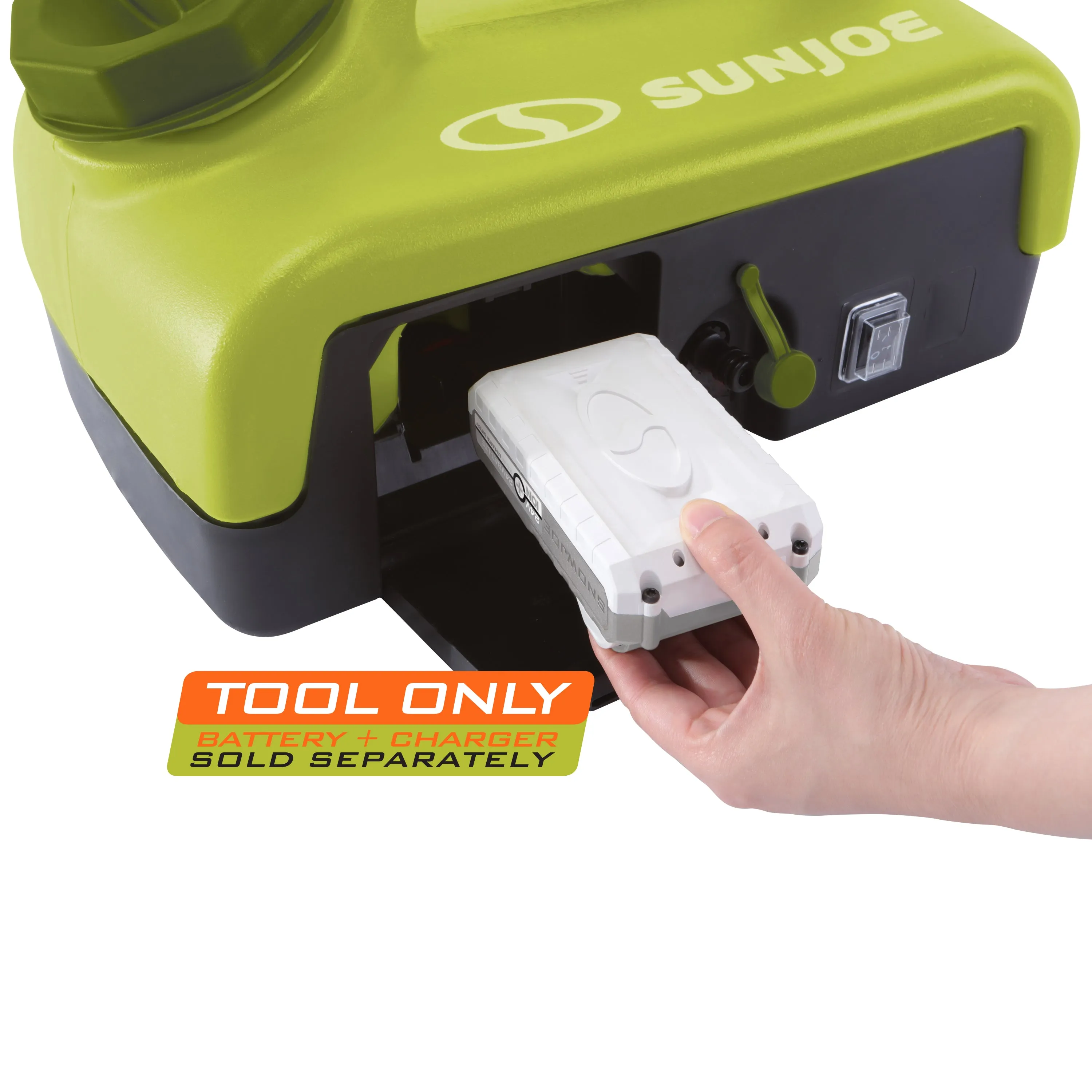 Sun Joe 24V-PSW25-CT 24V iON  Cordless Go-Anywhere Portable Sink/Shower Spray Washer | 2.5 Gal | Tool Only | 116 PSI Max* | 1.5 GPM Max*