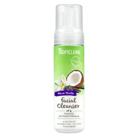 Tropiclean Pet Grooming Warm Vanilla Waterless Facial Cleanser Tearless 220ml