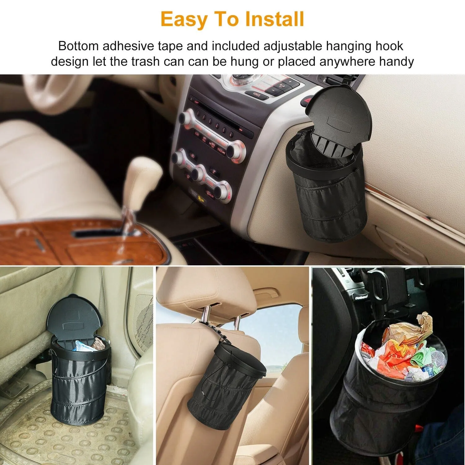 Universal Portable Car Trash Can