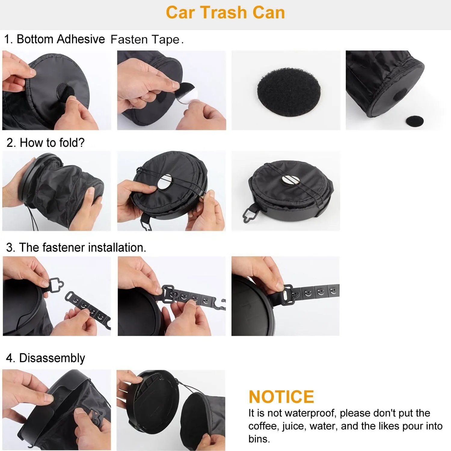 Universal Portable Car Trash Can
