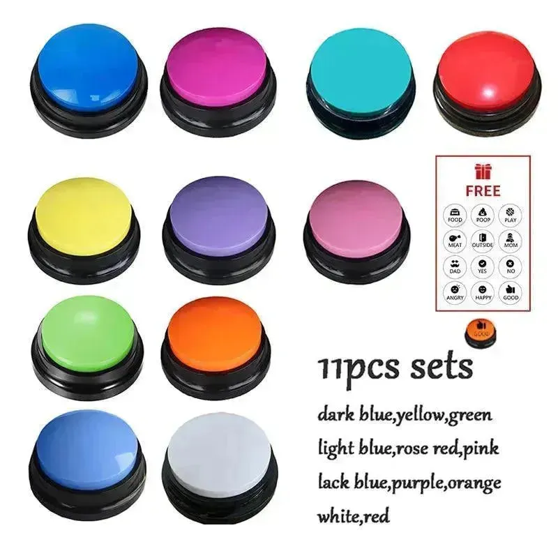 Voice Recording Button Dog Training Toy