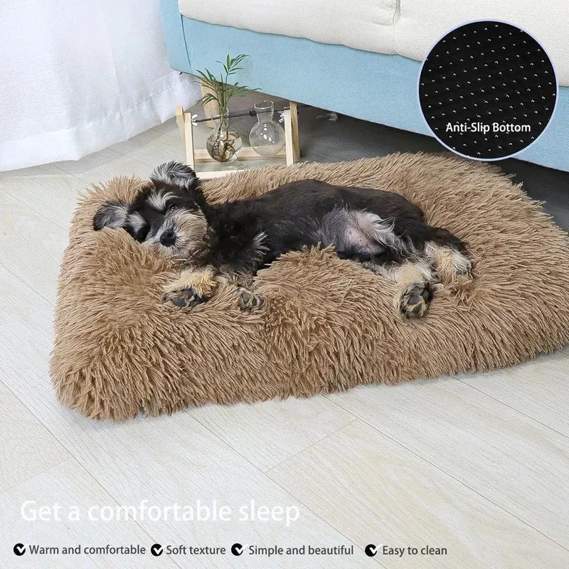 Washable Plush Dog Bed for Ultimate Comfort
