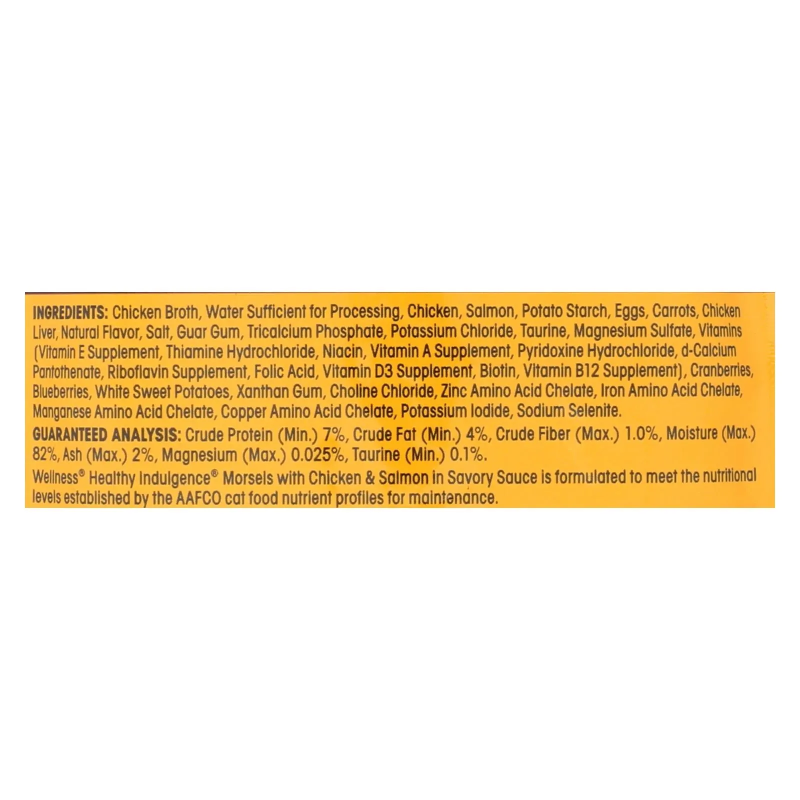 Wellness Pet Products Cat Food - Morsels With Chicken And Salmon In Savory Sauce (Pack of 24) - 3 Oz.