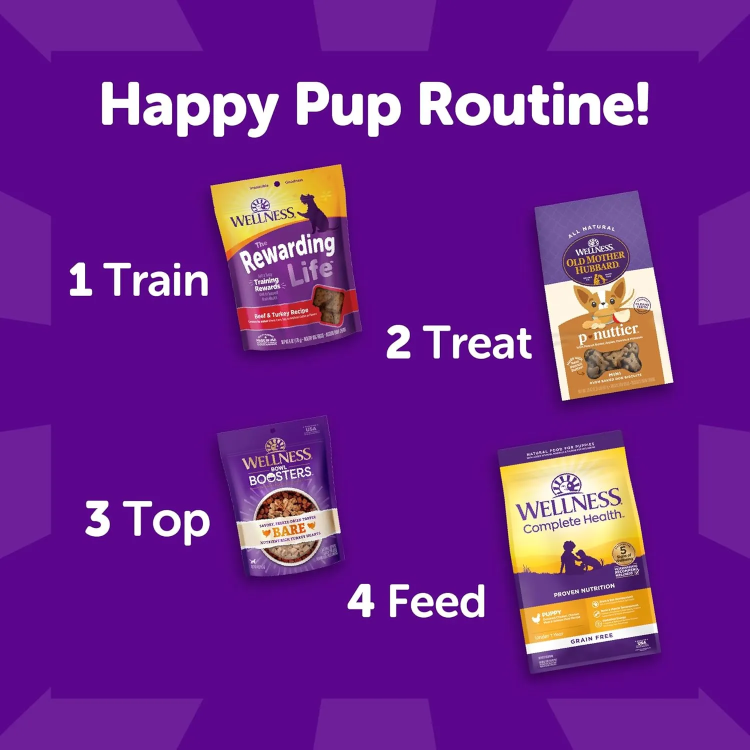 Wellness Rewarding Life Dog Treats, Natural, Training Treat, Grain Free, Soft Beef & Turkey (6 Ounce bag)