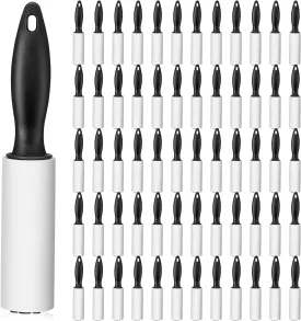 Zhehao 60 Pack Mini Lint Roller Bulk Small Lint Remover Travel Size Portable Brushes Sticky Roller for Clothes Pet Hair Furniture Couch Carpet Car Seats Bedding